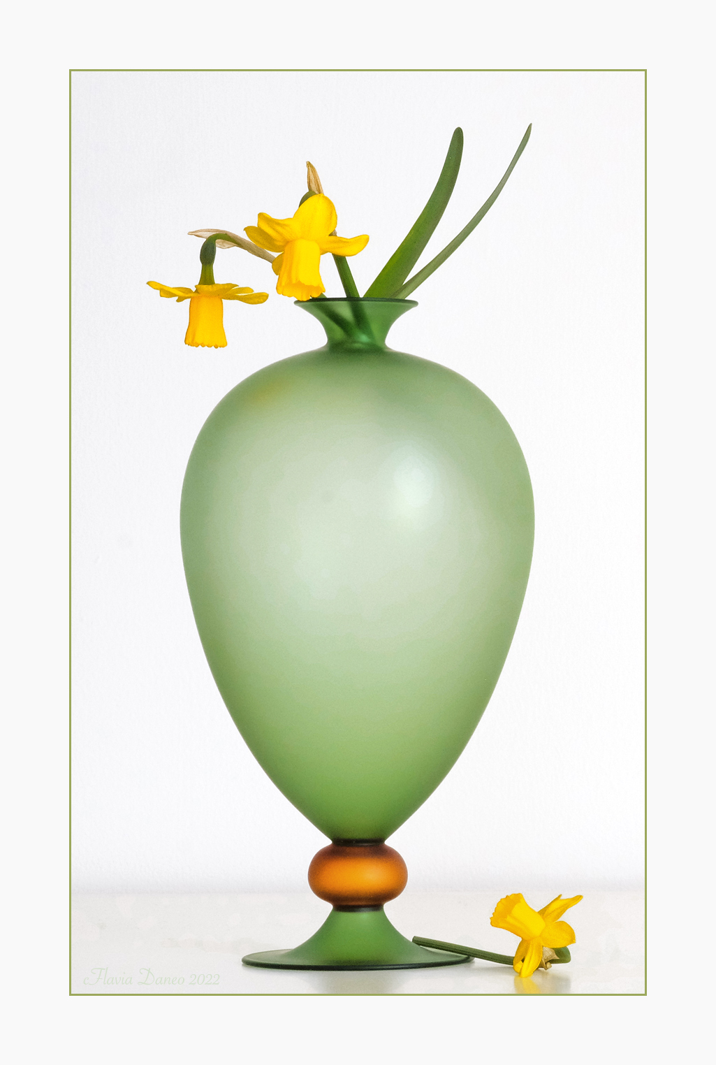 Vaso con fiori gialli