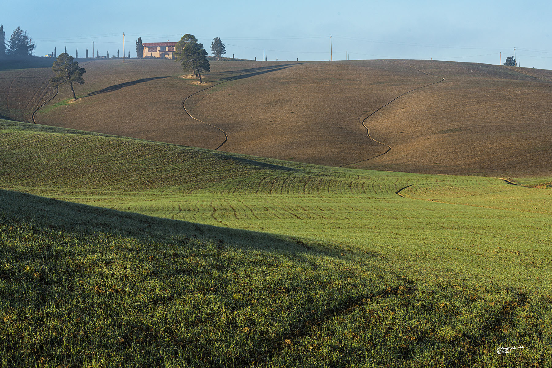 Giochi di luce nella collina..