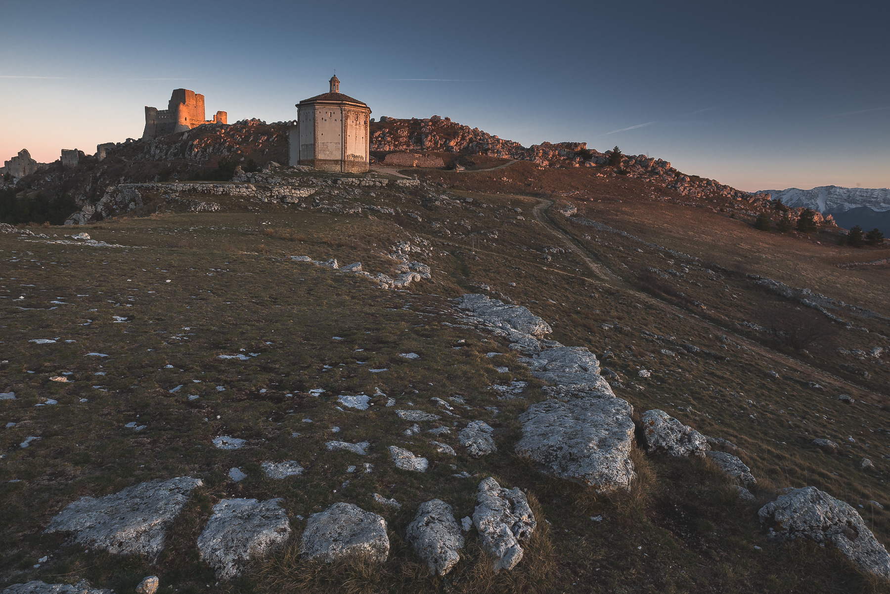 | Sunset over the castle |
