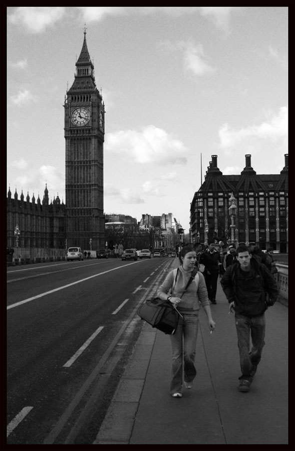 Walking through London