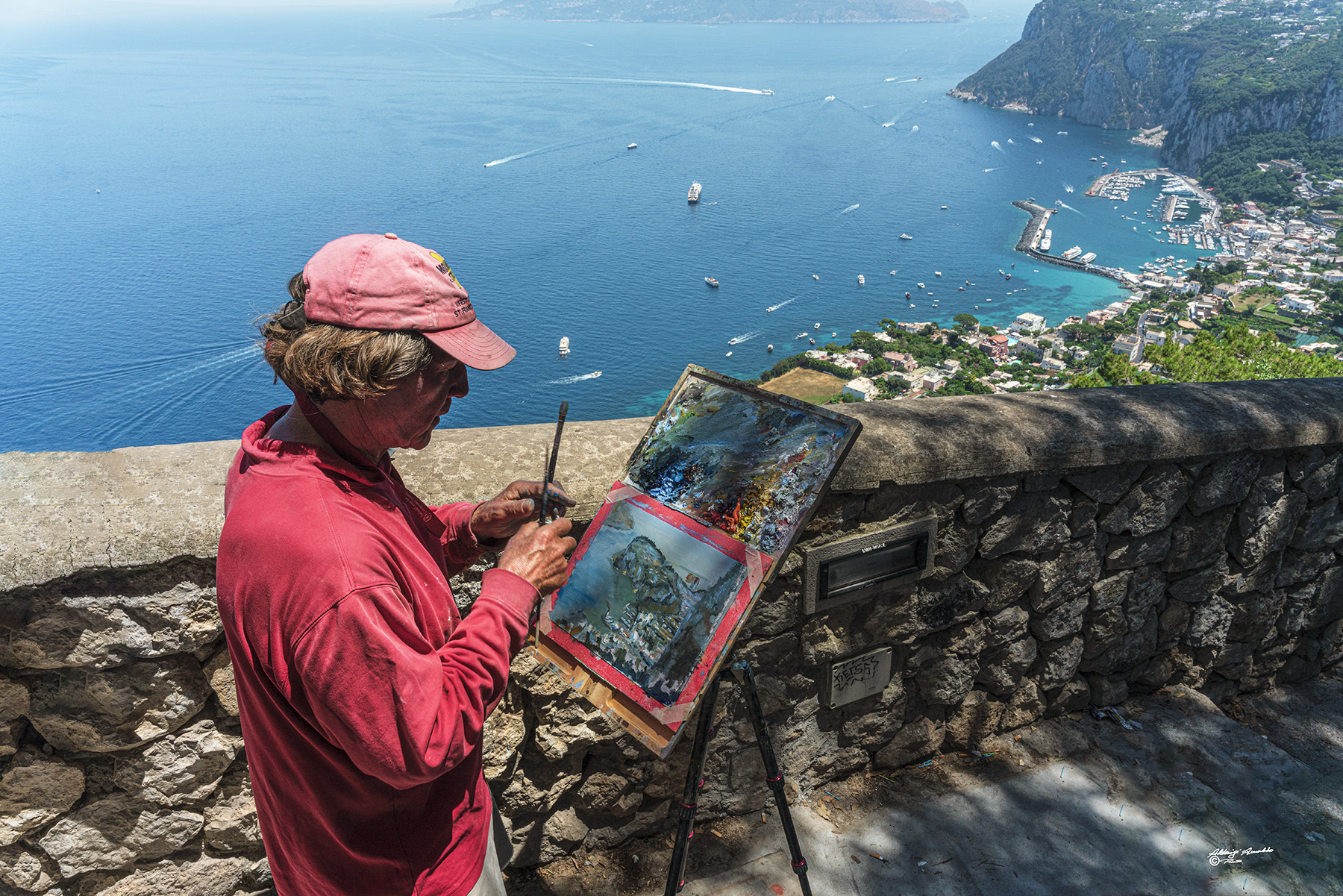 Il pittore.. Costa Amalfitana.