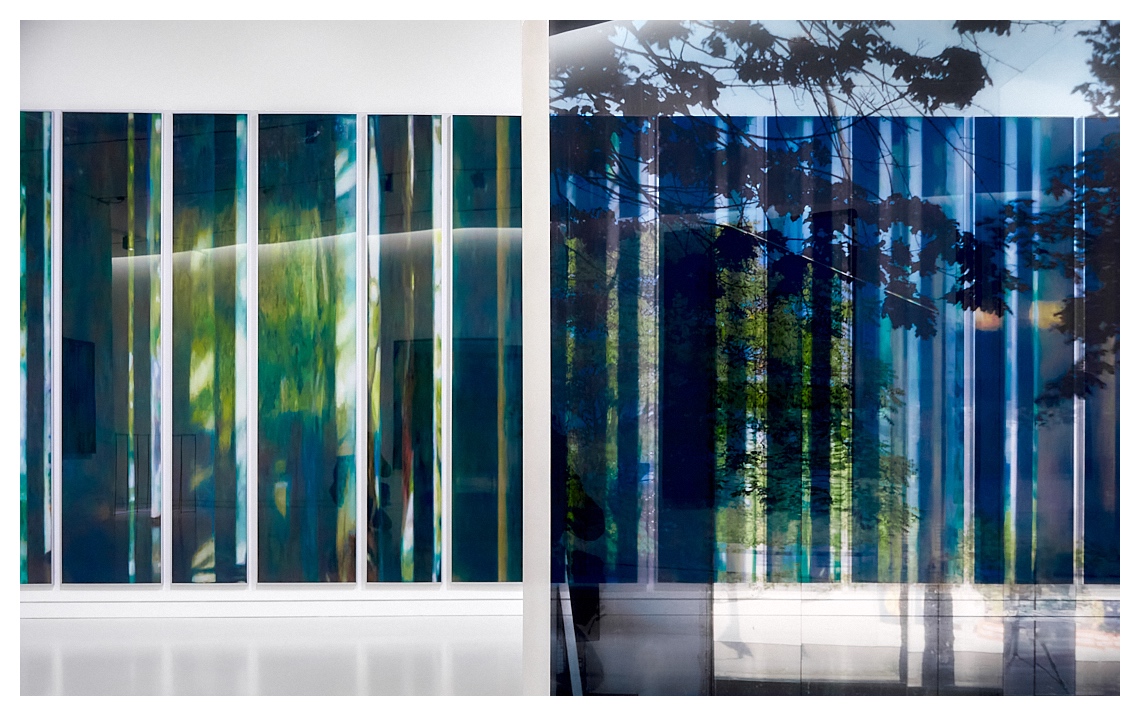 trasparenze verdi e blu