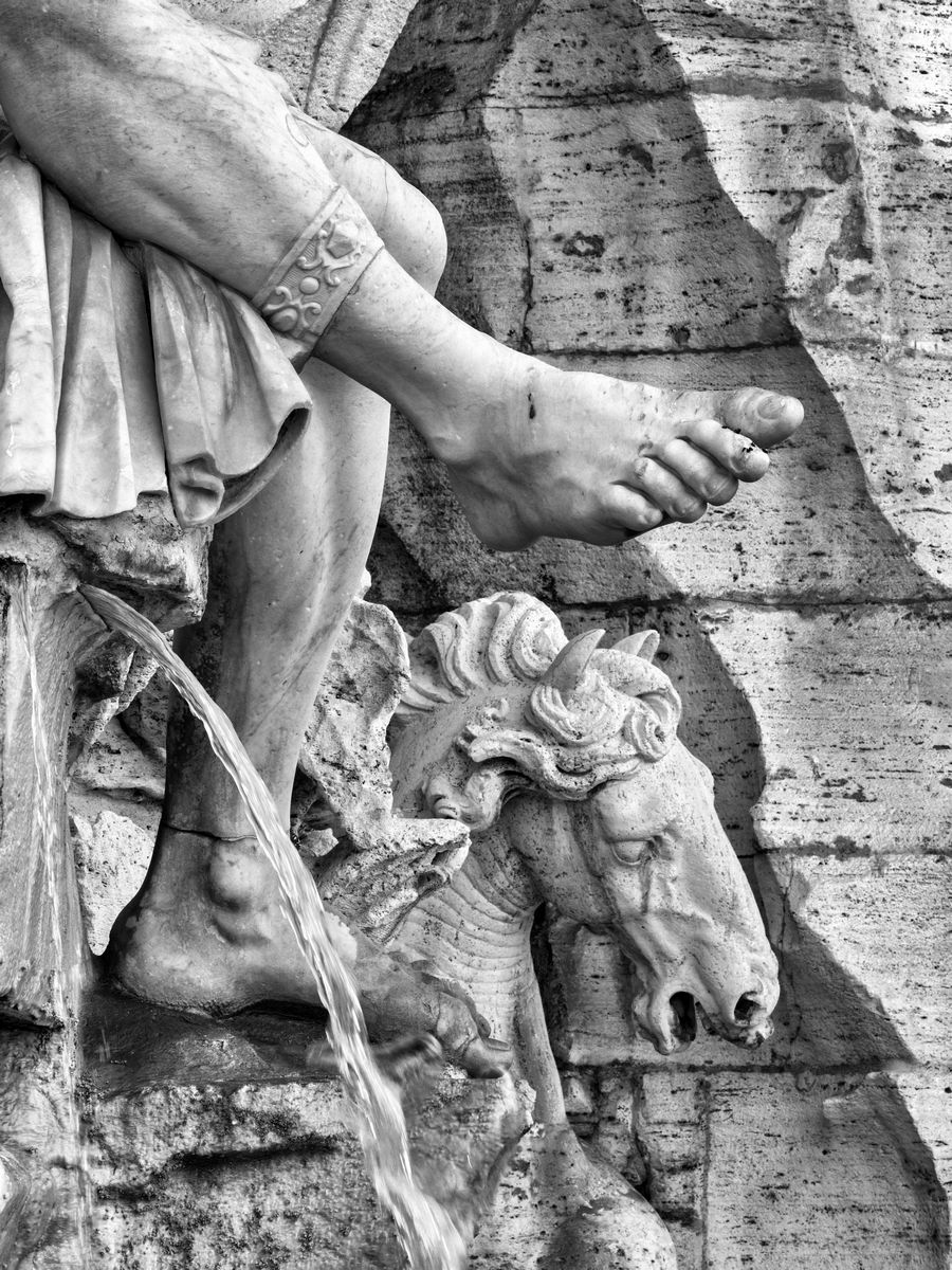 Una foto fatta con i piedi