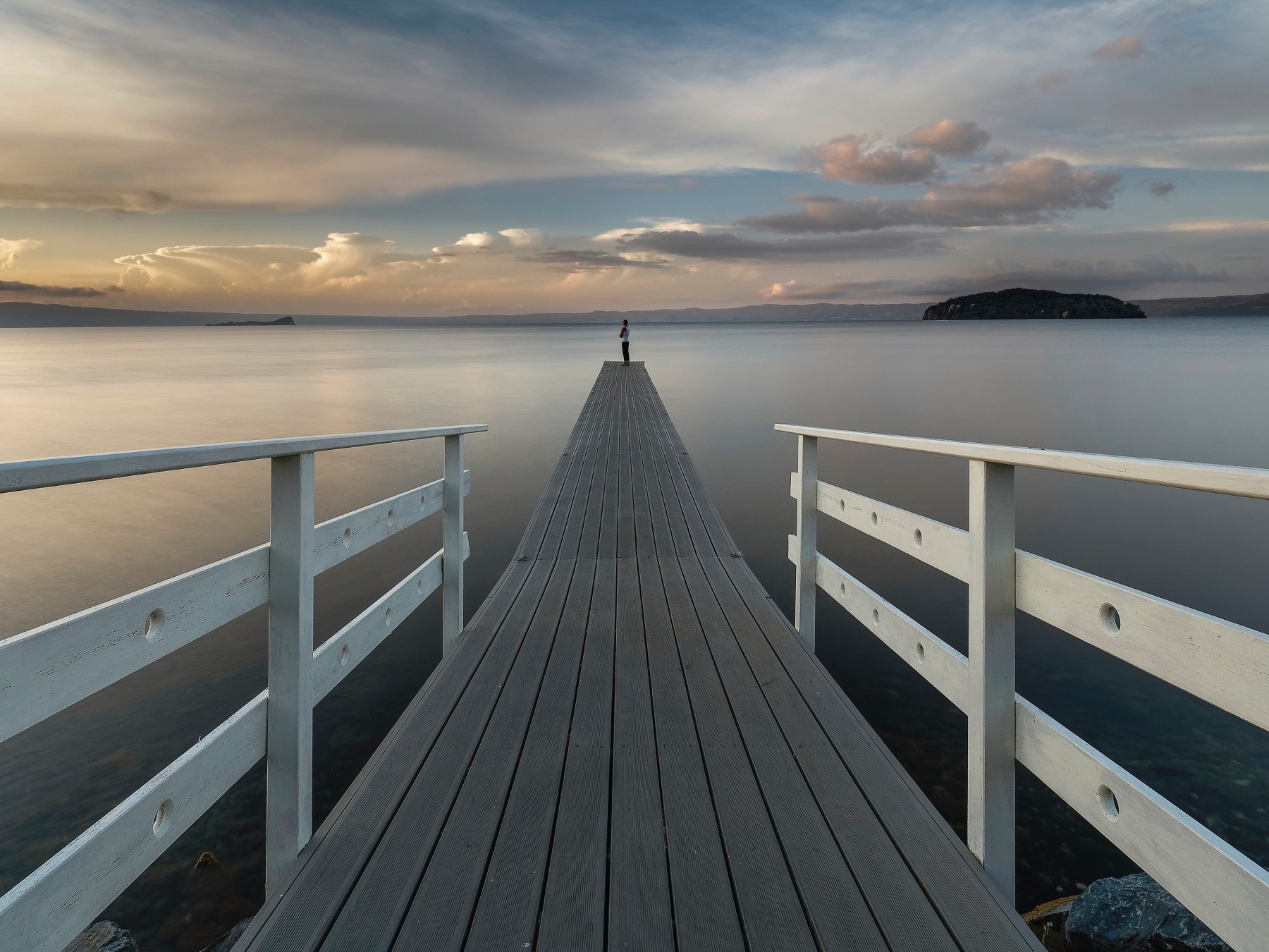 Tramonto sul lago (di Bolsena)