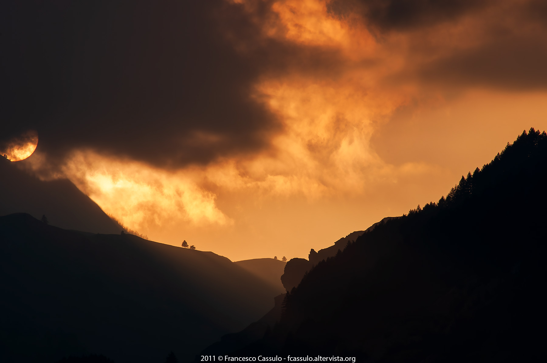 Tramonto al Colle della Maddalena