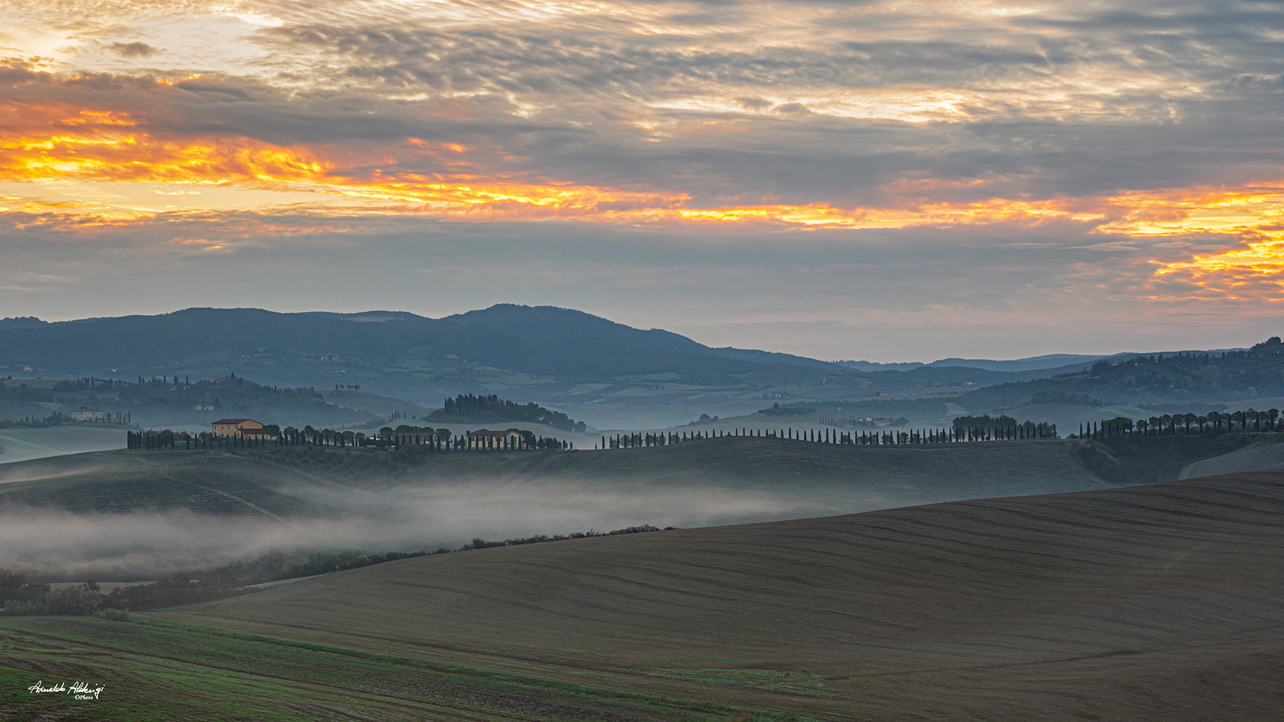 Primi albori.. Colline Toscane