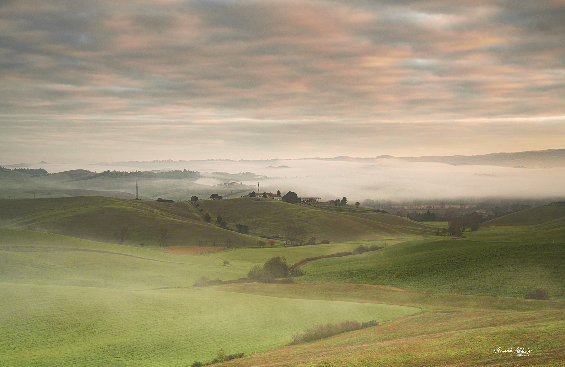 Leggere foschie del mattino. Lajatico.