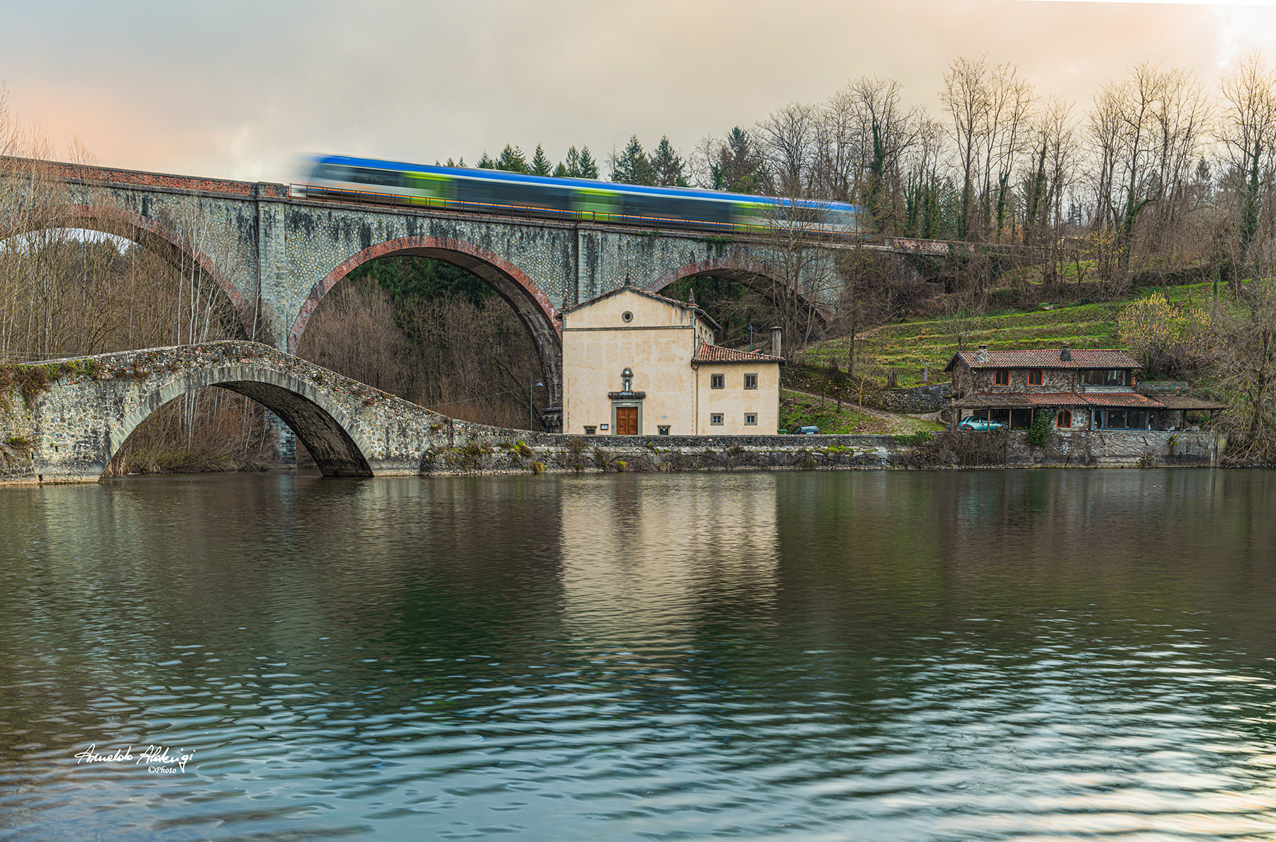 Ponte della Madonna di Pontecosi e ponte ferroviario
