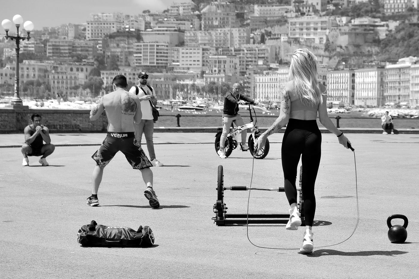 Palestra sotto il cielo.