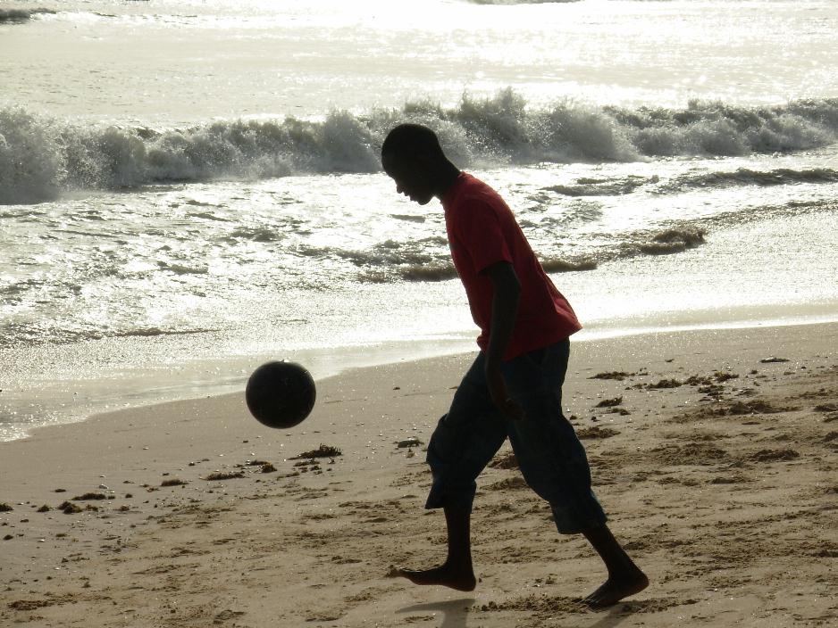 calcio in spiaggia