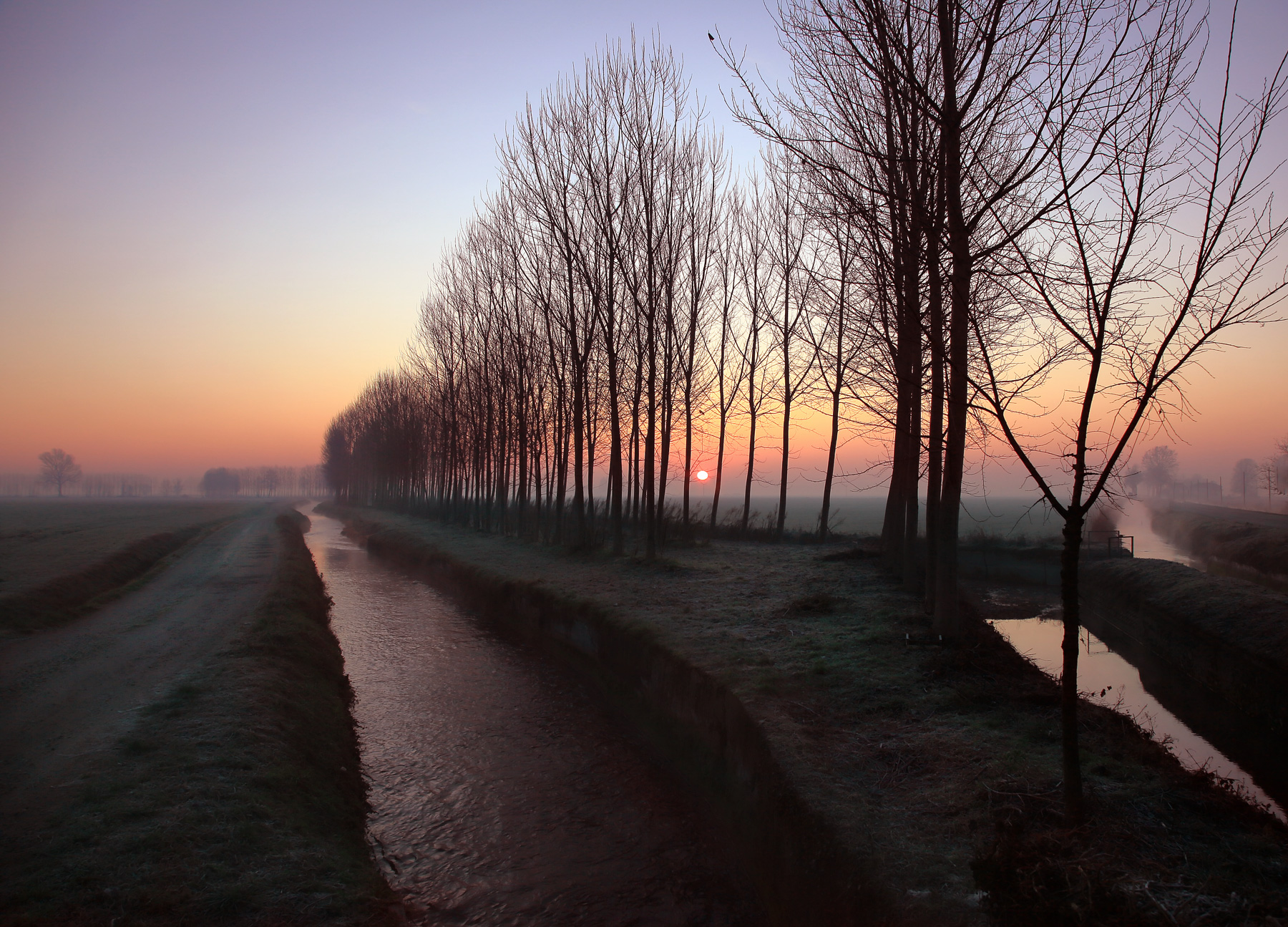 la sera tra i fossi ...
