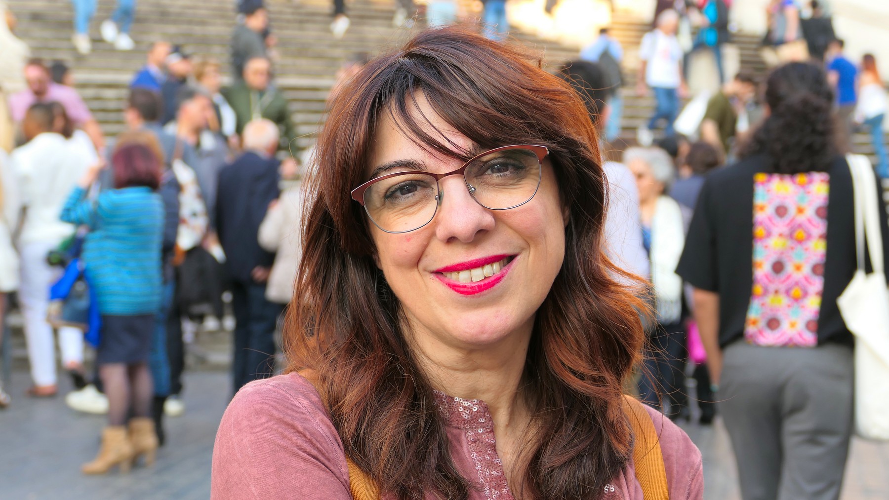 Maria Pia tra la gente