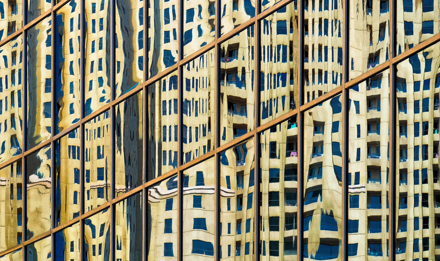 Riflesso in oro e blu