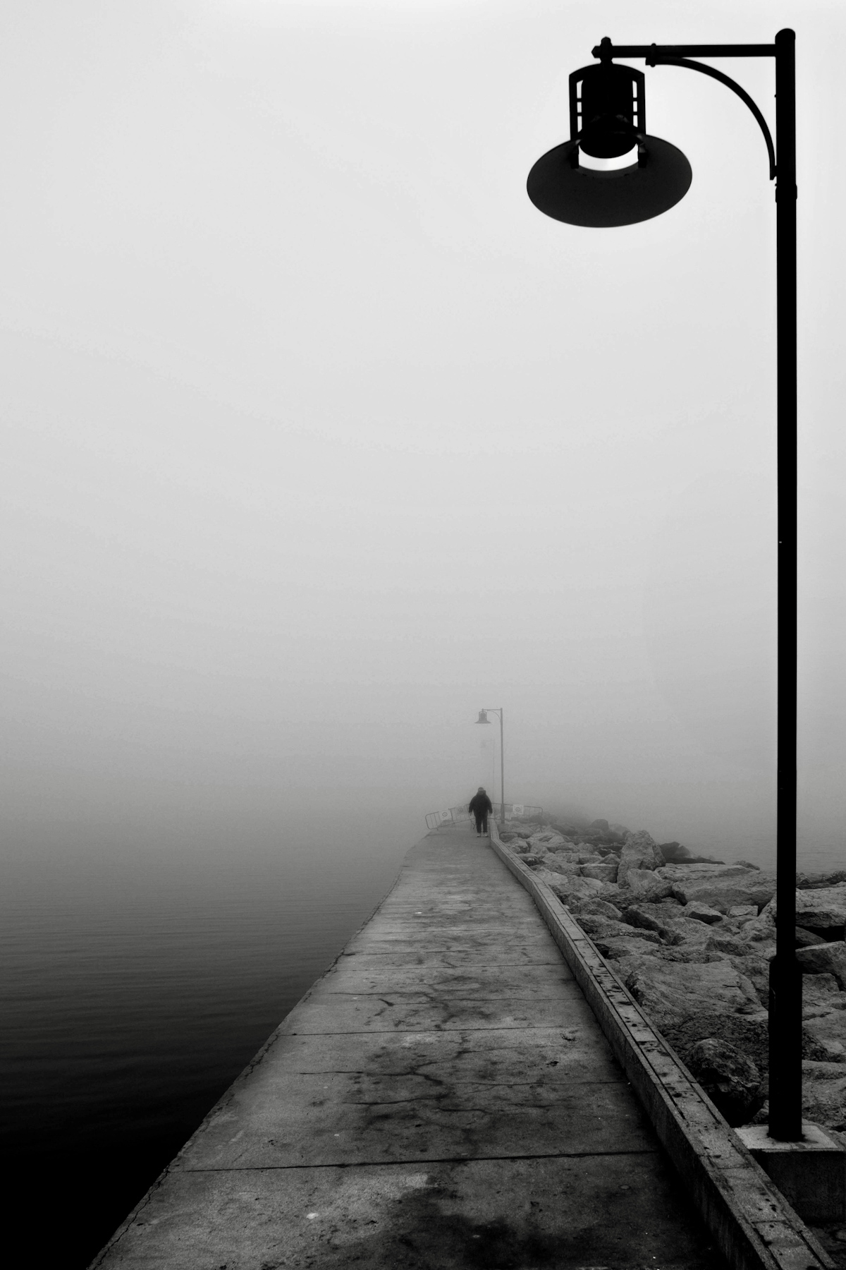 Cesenatico tra la nebbia