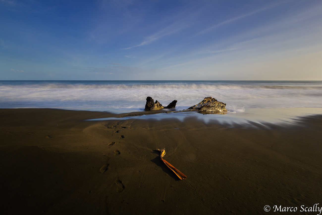 La spiaggia nera del Costa Rica