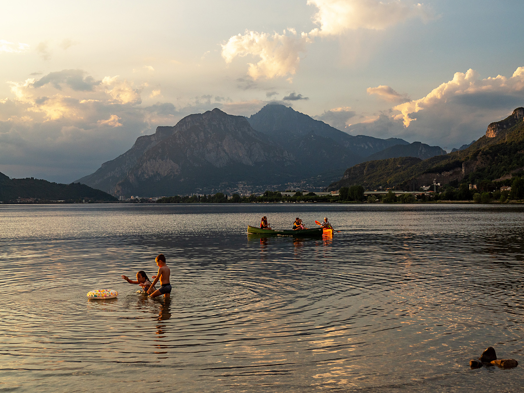 verso sera al mio lago