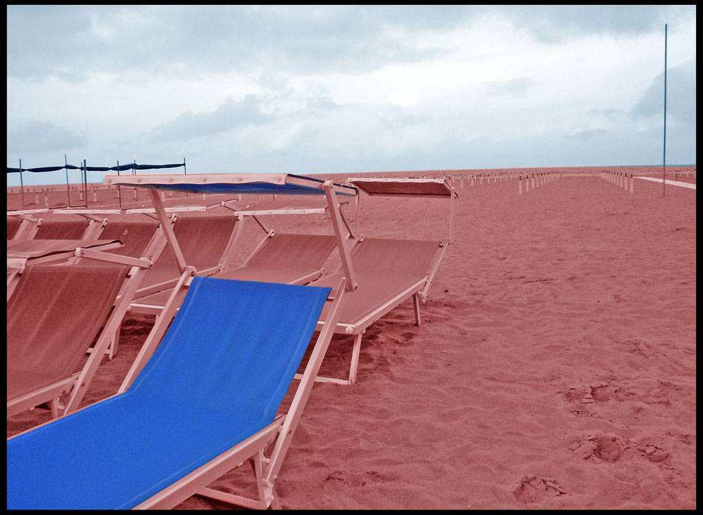 Il lettino blu... � prenotato!!