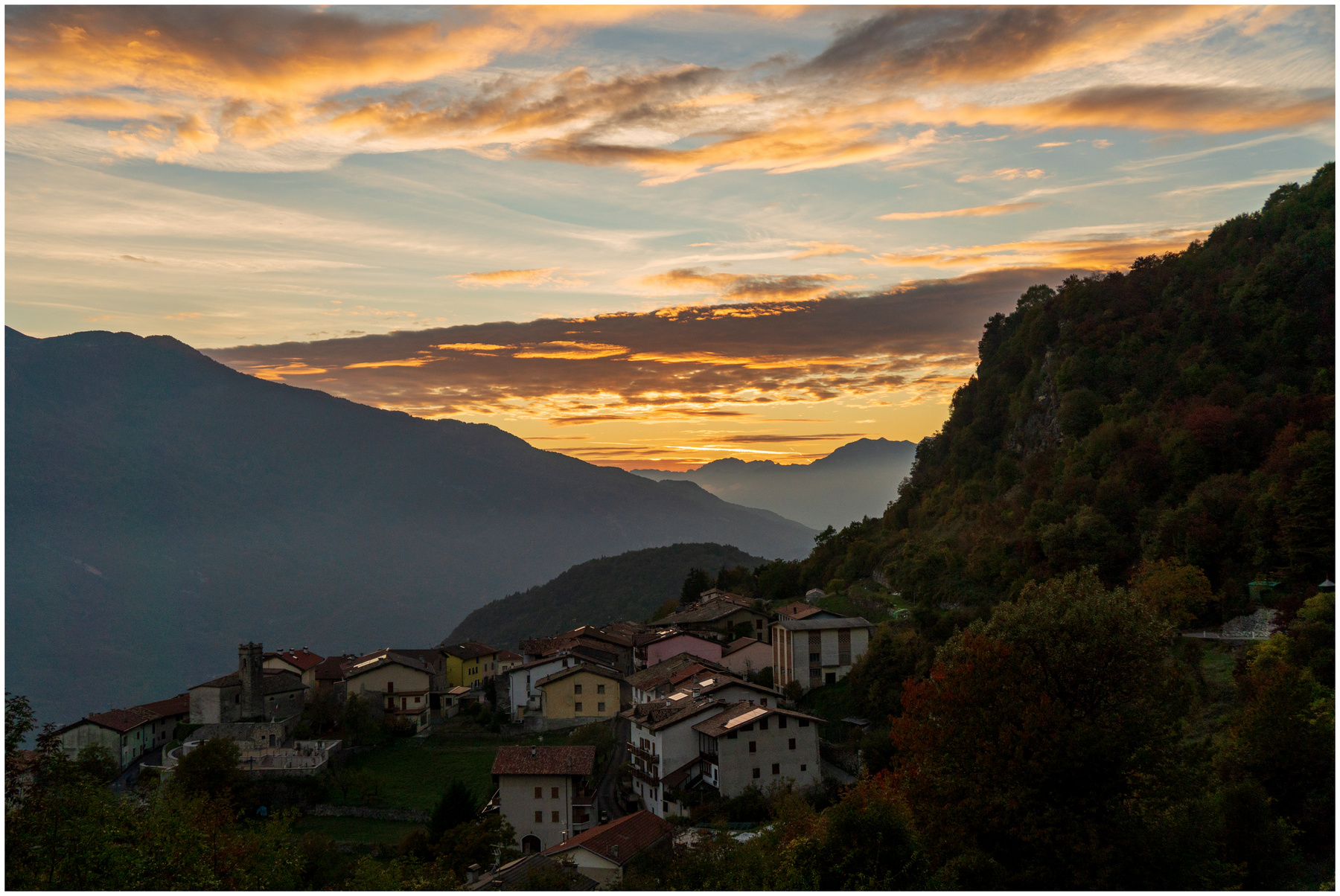 Tramonto sul mio paesello