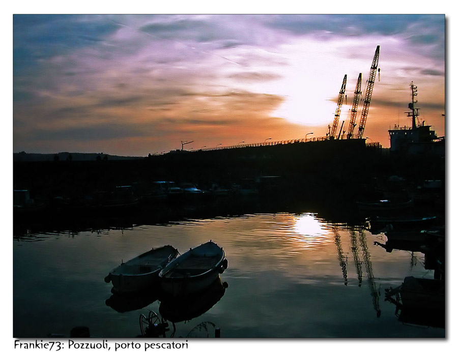 Tramonto sul porto