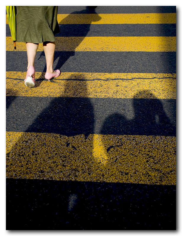 Strisce  ombre e passante