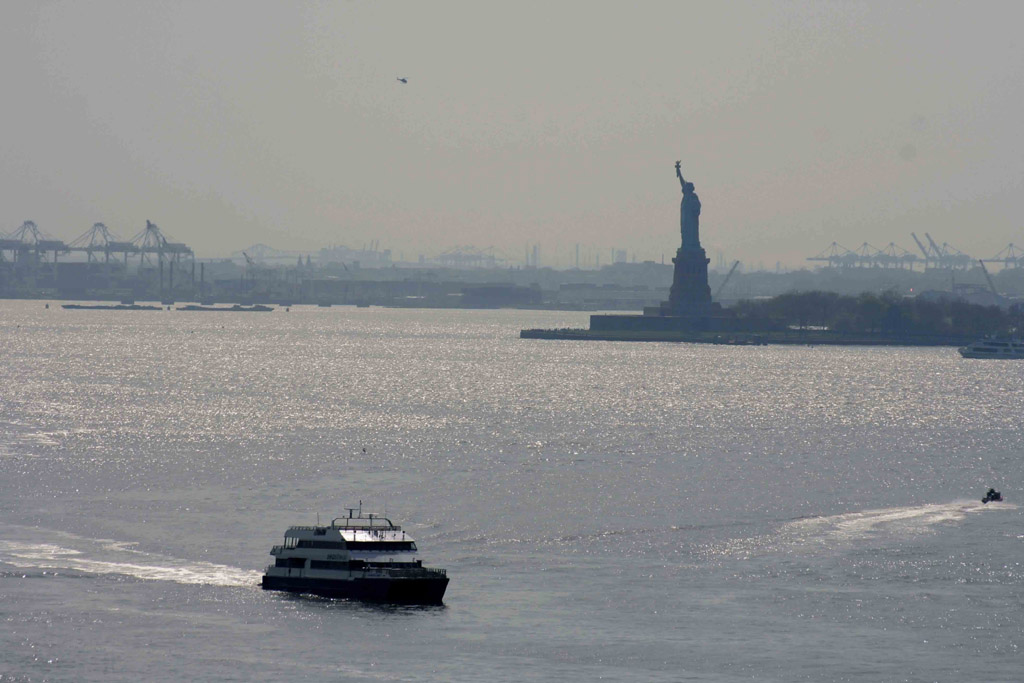 liberty from Brooklin bridge