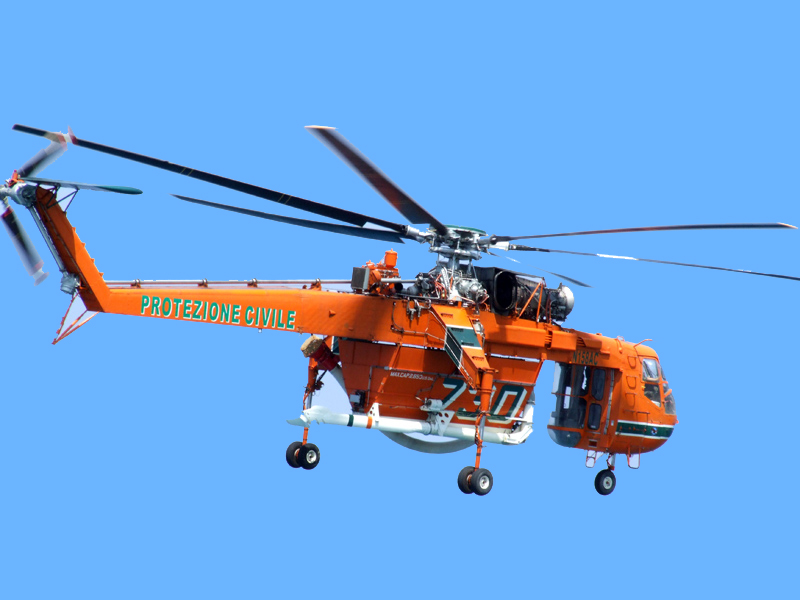Elicottero con cielo modificato