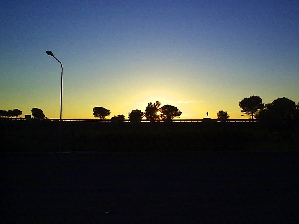 tramonto a Villa Franca Tirrena