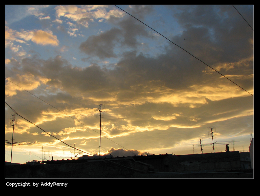 cielo al tramonto...