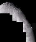 Mosaico della Luna di qualche mese fa'  ripresa col Taka 102mm 820mm di focale f8.
Piu' riprese con la Webcam elaborazione filmato Registax mosaico con Imerge.