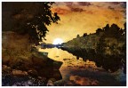 tramonto sul fiume tramonto sul fiume