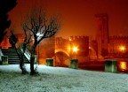 Castel Vecchio a Verona sotto la neve