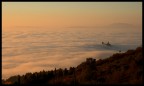 Tramonto su un mare di panna Tramonto su un mare di panna