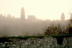 bruna alba di nebbia sulle colline intorno a Firenze bruna alba di nebbia sulle colline intorno a Firenze