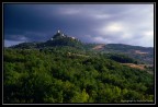 Castello e temporale. Castiglione d'Orcia Castello e temporale. Castiglione d'Orcia