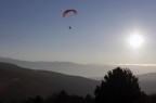 Parapendio al tramonto