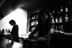 Behind the bar Behind the bar