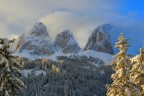 Dolomiti tra Neve ,Nuvole e Sole.........