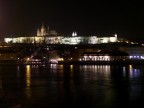 Vista notturna di Praga dal Ponte Carlo