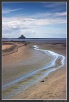 La baia di Mont Saint Michel. Normandia, Francia