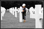 Il cimitero di guerra americano a Omaha Beach, Normandia, Fr