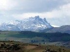 Visuale della montagna di Caltabellotta, circa 800 Mt s.l.m, dove alle pendici si vede il paese. Fuji s5500
