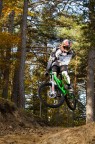 Esperimenti con il flash comandato a onde radio, pista Dh di Sanromolo, rider Nicola Casadei