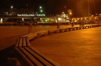 Barcelona, la stazione di notte.