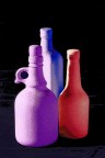 Bottiglie bianche colorate Bottiglie bianche colorate