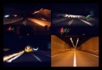 on the road, by night