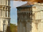 riflessioni di amici al bar con liquefazione del Duomo e del riflessioni di amici al bar con liquefazione del Duomo e del