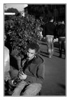 Giovane jazzista di strada Giovane jazzista di strada