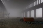 nebbia in cantiere