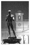 L'Aquila by night and snow L'Aquila by night and snow