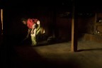 Nepali girl sweeping Nepali girl sweeping